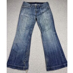 Citizens of Humanity Jeans Women's 27 Blue Low Waist Wide Leg Flared Made In USA